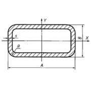 Труба профильная 200х100х4,0 мм
